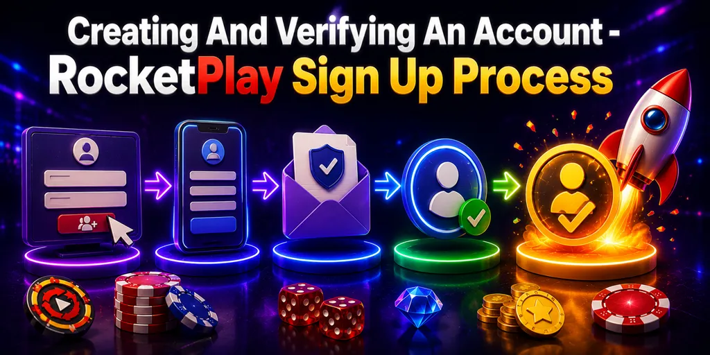 Creating And Verifying An Account - RocketPlay Sign Up Process