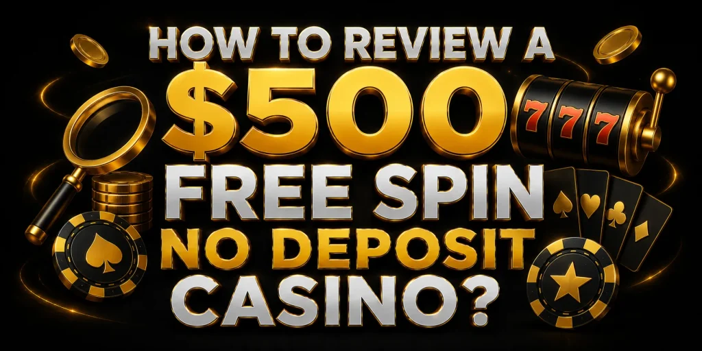 How To Review A $500 Free Spin No Deposit Casino?
