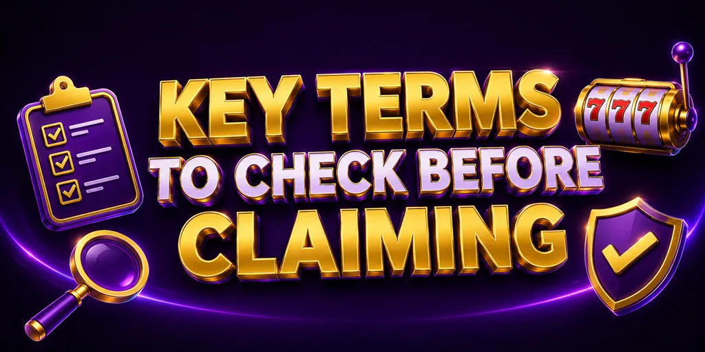 Key Terms To Check Before Claiming