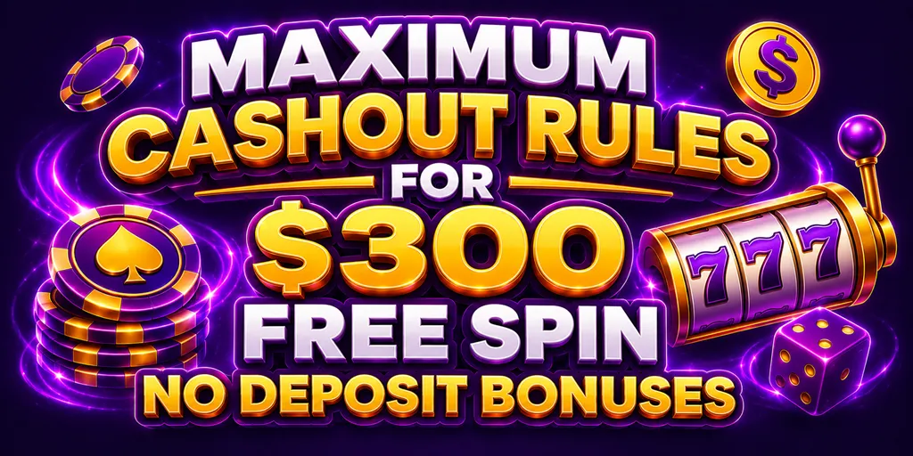 Maximum Cashout Rules For $300 Free Spin No Deposit Bonuses