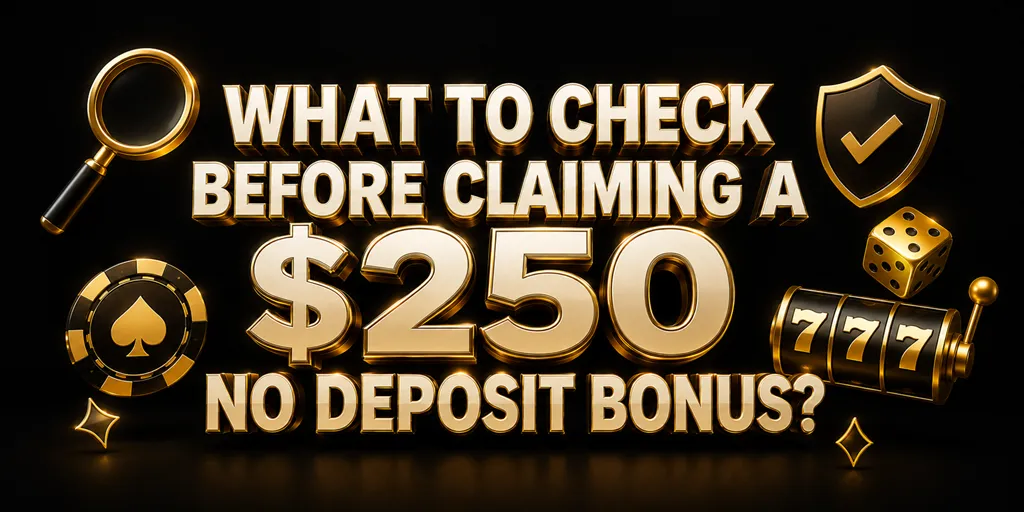 What To Check Before Claiming A $250 No Deposit Bonus?